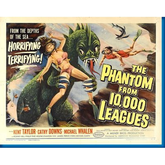 Phantom From 10000 Leagues Movie Poster 11inx17in Mini Poster in Mail/storage/gift tube 11x17 poster