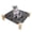 Black Diamond, variant on Pozico Wooden Frame Elevated Pet Bed Hammock, Breathable Mesh Portable Raised Pet Cot for Small Cats and Dogs, Black Diamond Pattern Indoor Outdoor