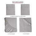thumbnail image 4 of Nvzi Queen Size Bedding Set-1 Set Grey Queen Comforter Set,Soft Made Bedding for Bedroom,All-in-One Queen Size Bed Set with Essential Pieces for Comfortable Sleep,Polyester Bedding, 4 of 4
