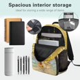 thumbnail image 5 of Pzuqiu Axolotl Sunflower Kids Backpack for Ages 6-18 17 Inch School Bag with Adjustable Straps Large Capacity Back to School Elementary High School Travel Use, 5 of 7