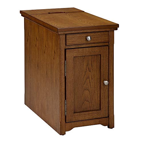 Ball & Cast Harriet Wood End Table with Drawer, and Builtin