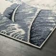thumbnail image 5 of Abani Sedona Collection 5' x 8' Cream Blue Tropical Leaves Area Rug, 5 of 6