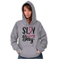 thumbnail image 5 of Breast Cancer Survivor Slay Every Day Hoodie Sweatshirt Women Brisco Brands S, 5 of 6