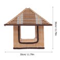 thumbnail image 4 of BEADCEST Abat-Jour en Bambou Forme Maison Style Rustique 1Pcs, 4 of 6