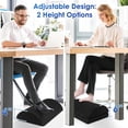 thumbnail image 4 of WIFKLSIIPG Tapis de Repos de Bureau Avion Repose-Jambes Semi-Cylindrique Coussinet Repose-Pieds Support de Pied pour Bureau Repose-Pieds de Bureau Tabouret Repose-Pieds Coussinet Repose-Pieds en Éponge Oreiller de Soutien Polyester Pieds, 4 of 4