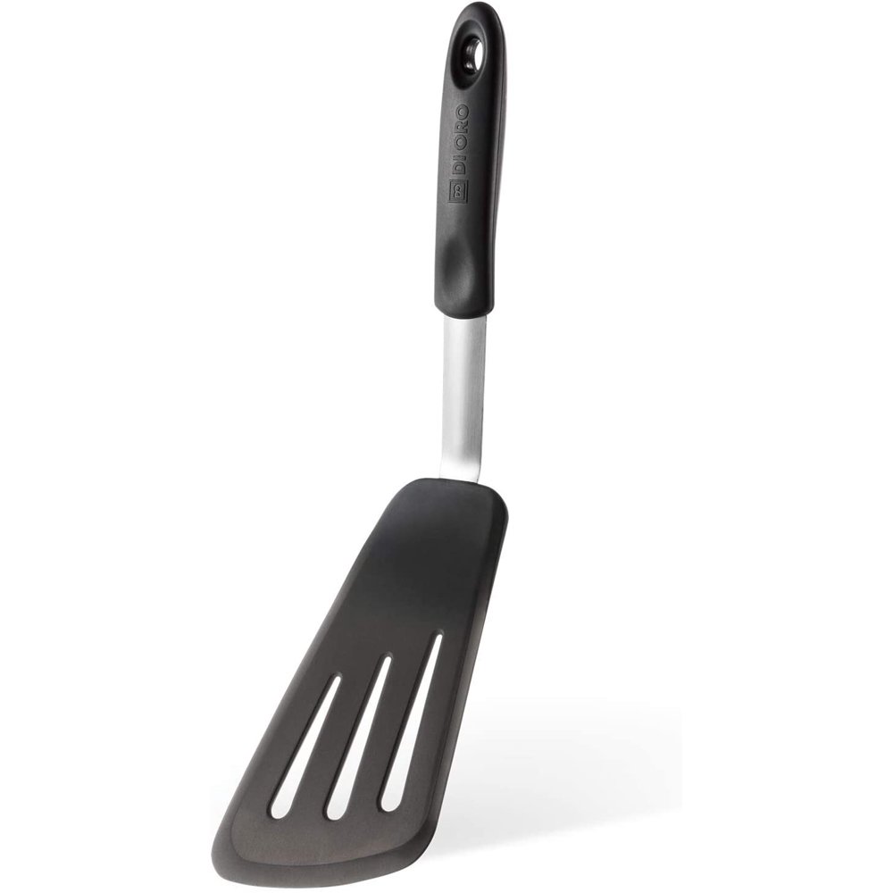 DI ORO Chef Series Long Flexible Silicone Turner Fish Spatula 600ºF