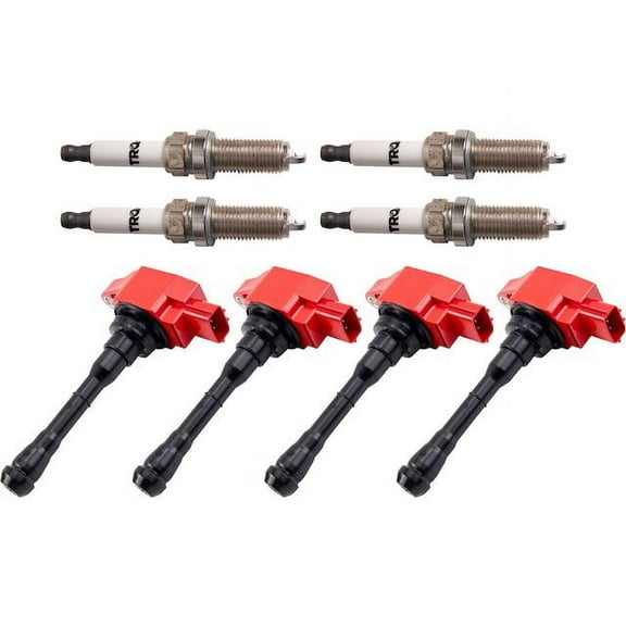 Ignition Coil and Spark Plug Kit 8 Piece - Compatible with 2011 - 2017 Nissan Juke 2012 2013 2014 2015 2016