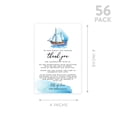 thumbnail image 5 of Koyal Wholesale Nautical Sailboat Wedding Thank You Place Setting Cards for Table Reception, Dinner Plates, 56-Pack, 5 of 5