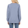 thumbnail image 4 of Aiyino Womens Sweatshirts Casual Loose T Shirts Crewneck Long Sleeve Pullover Tunic Tops, 4 of 6
