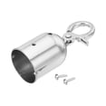 thumbnail image 3 of Unique Bargains 1.6' Stanchion Rope End Stopper Cord End Caps Barrier Rope End Cap Snap Hooks for Crowd Control, Silver, 3 of 6