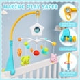 thumbnail image 2 of FVLOENG Crib Mobile with Music and Projection Light, Rotating Plastic Baby Crib Mobile Toy with 4 Hanging Animal Figures, Snap-On Infant Nursery Mobile for Crib Boys Girls, 2 of 6