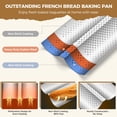 thumbnail image 4 of Molde para pan Yupilia Baguette, antiadherente, perforado, 2 panes, 4 of 7