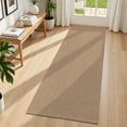 thumbnail image 2 of LOKHOM 2'x6' Kitchen Runner Rug, Non Slip Washable Cotton Woven Runners for Hallways, Entryway, Kitchen, Brown, 2 of 7