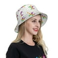 thumbnail image 6 of Salouo Mardi Gras Carnival1 Print Unisex Bucket Hat, Outdoor Summer Beach Fishing Sun Hat Fun Outdoor Vacation Hat for Men Women Teens,Reversible Double-Side-Wear, 6 of 6
