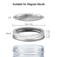 thumbnail image 4 of Graflsoa 12-Pack Silver Tin Split-Type Lids with Bands for Mason Jars, 70mm Durable & Eco-Friendly Replacement Caps, 4 of 6