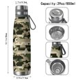 thumbnail image 3 of 29oz Insulated Water Bottle with Tea Infuser, Stainless Steel Travel Mug, Camouflage Print, 3 of 6