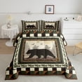 thumbnail image 2 of jejeloiu Jungle Bear Bedding Comforter Set,Woodland Animals Twin Comforter Sets,Rustic Farmhouse Cabin Bedding Set For Adults,Luxury Bedroom Decor Reversible,2pcs, 2 of 8