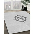 thumbnail image 2 of Ahgly Company Indoor Square Patterned Platinum Gray Area Rugs, 3' Square, 2 of 6