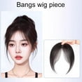 thumbnail image 4 of Fluffy High-ceiling Wig Figure-eight Bangs Wig Piece Wig Middle-parted Fake Bangs Fluffy High-ceiling Wig Natural Air Bangs Increase Volume Wig Piece Daily, 4 of 8