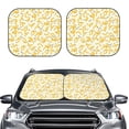 thumbnail image 2 of Kll Banana Windshield Sun Shade 2-Piece Foldable Car Front Window Sunshade For Most Sedans Suv Truck- Large, 2 of 7