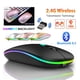thumbnail image 2 of Ratón inalámbrico recargable Bluetooth 5.1 con USB de 2,4 GHz y 1600 DPI para ordenador, portátil, tableta, Macbook y juegos., 2 of 7