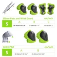 thumbnail image 6 of Kids Knee Pads and Elbow Pads Set with Wrist Guards - 3 in 1 Protective Gear for Skateboarding, Roller Skating, Cycling, Scooter, Biking, and Outdoor Sports, 6 of 9
