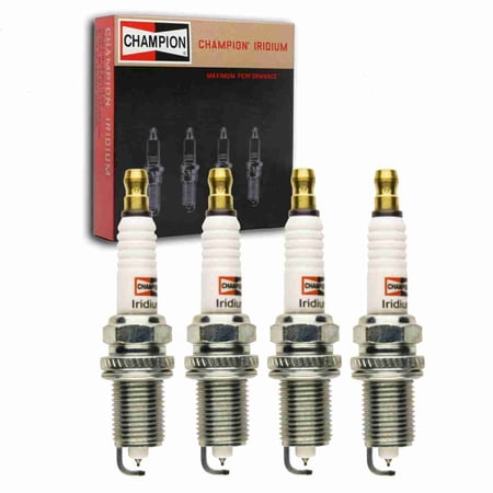 4 pc Champion Iridium Spark Plugs compatible with Toyota Yaris 1.5L L4 2006-2018