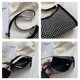 thumbnail image 3 of Bolso Bolso de mano con diamantes de imitación para mujer, PU, ​​brillante, con diamantes, para axilas (plateado), 3 of 9