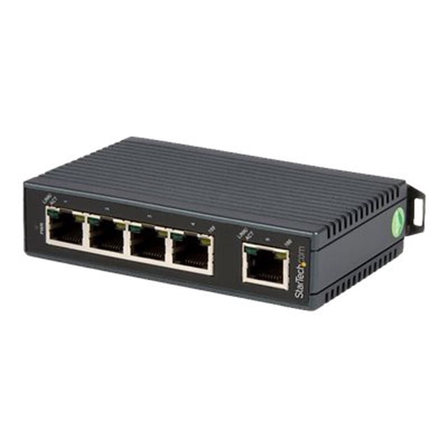StarTech.com Commutateur Ethernet 5 Ports 10/100Mbps Non Géré avec Rail DIN Montable, 1 Unité