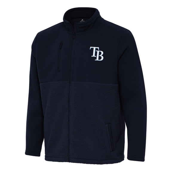 Men's Antigua Navy Tampa Bay Rays Daily Fused Full-Zip Jacket