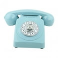 thumbnail image 4 of Guestbook, telephone Party,Retro Style Phone push button rotary,dial Vintage style Corded Phone home decor,desk Telephone Antique Old Fashioned Classic, Blue, 4 of 10