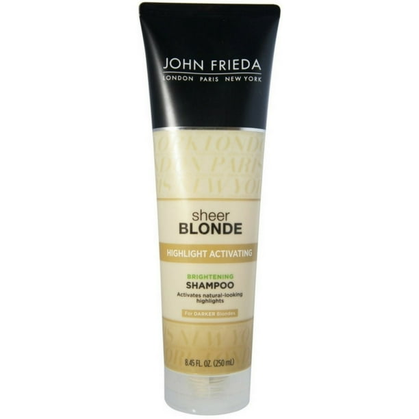 2 Pack John Frieda Sheer Blonde Highlight Activating Brightening Shampoo Darker Blondes 8 45 Oz Walmart Com Walmart Com