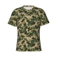 thumbnail image 4 of Vsdgher Camouflag Print Men's Dry Fit Mesh Athletic Shirts Moisture Wicking Tennis T-Shirt Tops, 4 of 9