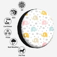 thumbnail image 6 of Kdxio Little Elephant for Tire Cover Wheel Protectors Tyre Covers Weatherproof Wheel Covers Universal Fit for Trailer Rv SUV Truck Camper Travel Trailers 17 inch, 6 of 8