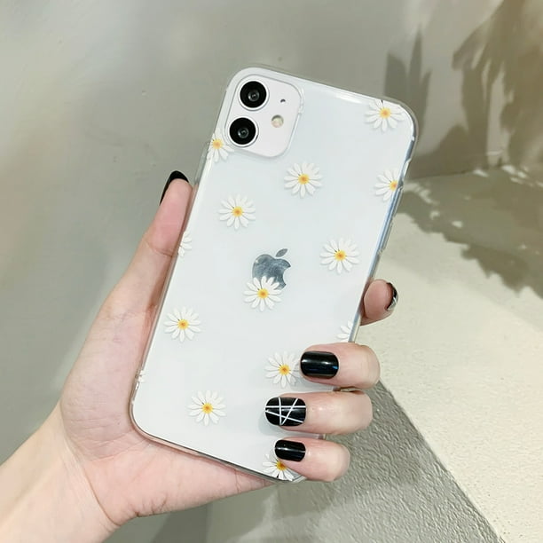 Ottwn, funda de teléfono con flores de margaritas coloridas para iPhone 14 Pro Max 11 12 13 Pro Max X XR XS Max 7 8 6 6s 14 Plus, funda trasera suave de TPU Tan Jianjun unisex
