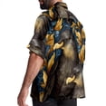 thumbnail image 3 of Platypus Men's Hawaiian Print Casual Button Down Short Sleeve Summer Beach Shirt - Unisex, 3 of 6