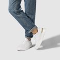 thumbnail image 3 of CMR CHAMARIPA Casual Men's Elevator Sneakers - White Cowhide Leather Height Increasing Shoes 2.36 Inches / 6 CM, 3 of 10