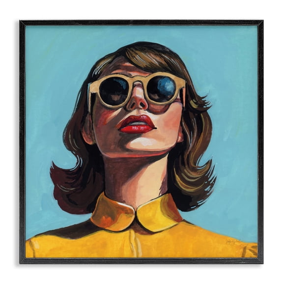 Stupell Industries Beautiful Sunshiny Day Retro Black Framed Giclee Art, design by Kate Jarvik Birch