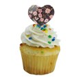 thumbnail image 5 of Simona Flowers Floral Pattern Heart Love Cupcake Picks Toppers Decoration Set of 6, 5 of 7