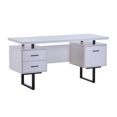 thumbnail image 1 of Bureau avec rangement, Blanc, 1 of 2