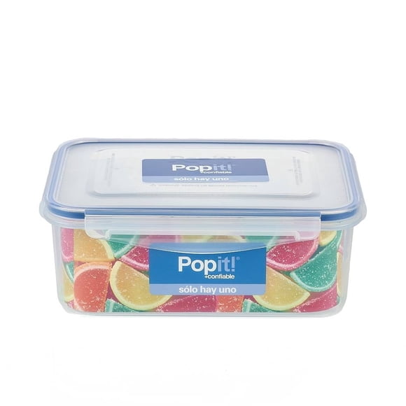 Contenedor Hermético Popit! XE062-6 Rectangular  2 L