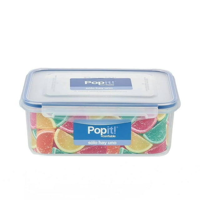 Contenedor Hermético Popit! XE062-6 Rectangular 2 L