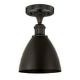 thumbnail image 3 of Innovations Lighting  Edison Metal Bristol - 1 Light 8" Semi-Flush Mount. Black Antique Brass, 3 of 5