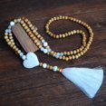 thumbnail image 3 of Latrodar Women's Bohemian Pendant Tassel Sweater Chain Hand-Made Wooden Bead Necklace D up to 30% Off, 3 of 3