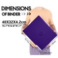 thumbnail image 2 of Carpeta Toploader D DACCKIT modelo C con capacidad para 288 tarjetas, color morado, 2 of 9