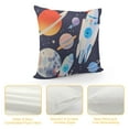 thumbnail image 4 of Milky Way Rocket Ship Nursery Throw Pillow Plush, 4 of 5