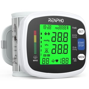 RENPHO Wrist Blood Pressure Monitor with LCD Display
