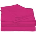 thumbnail image 2 of D.N.G. BEDDINGS Luxury 4 Piece Sheet Set with 10 Inch Deep Pocket 800 Thread Count 100% Egyptian Cotton Solid Hot Pink Color Cal King Size, 2 of 4