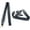 Black, variant on 2 Pieces Elegant BowTies Bands for Women Non-tied Bowknot Ladies Long Self Neckties
