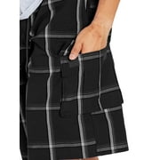 Shaka Wear Men's Relaxed Fit Plaid Cargo Shorts S~5XL